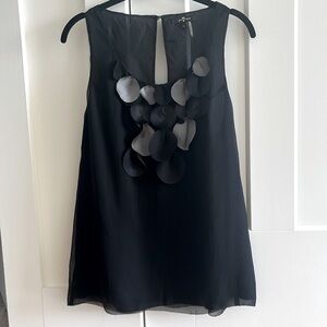 7 for all mankind black sleeveless top